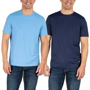 Soybu Men's M Athletic Short Sleeve Shirts Blue Navy 2 Pack N0658